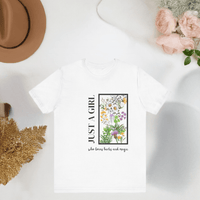 Just a Girl Herbal Graphic Tee - FitLife - WellnessOasis