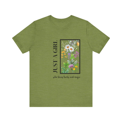 Just a Girl Herbal Graphic Tee - FitLife - WellnessOasis