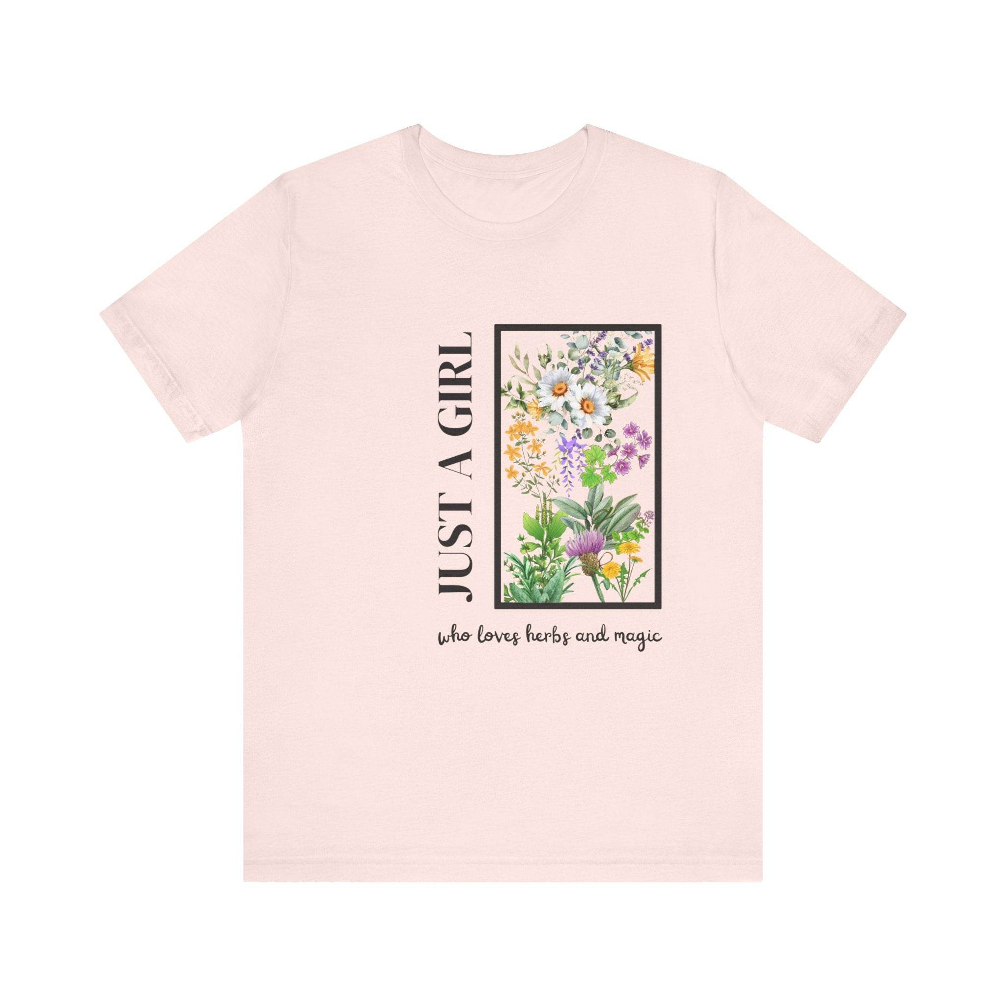 Just a Girl Herbal Graphic Tee - FitLife - WellnessOasis