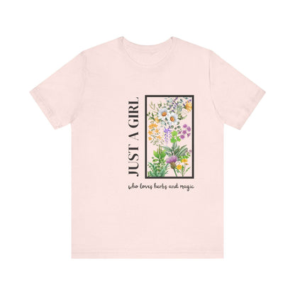 Just a Girl Herbal Graphic Tee - FitLife - WellnessOasis