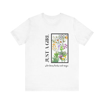 Just a Girl Herbal Graphic Tee - FitLife - WellnessOasis