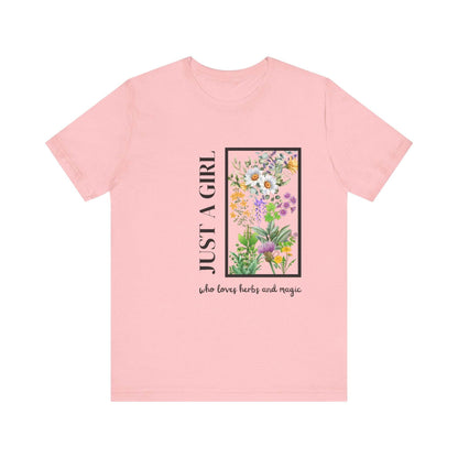 Just a Girl Herbal Graphic Tee - FitLife - WellnessOasis