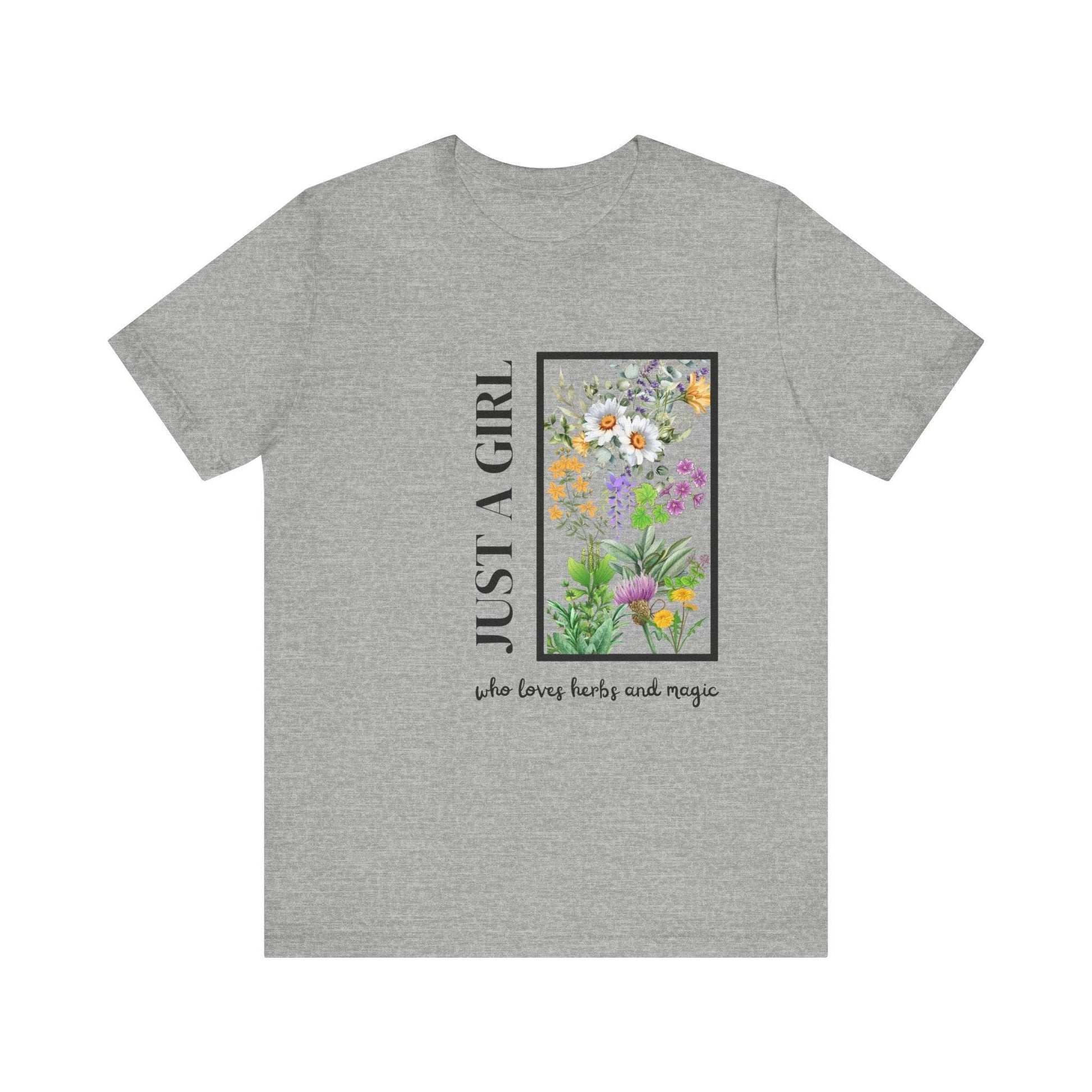 Just a Girl Herbal Graphic Tee - FitLife - WellnessOasis