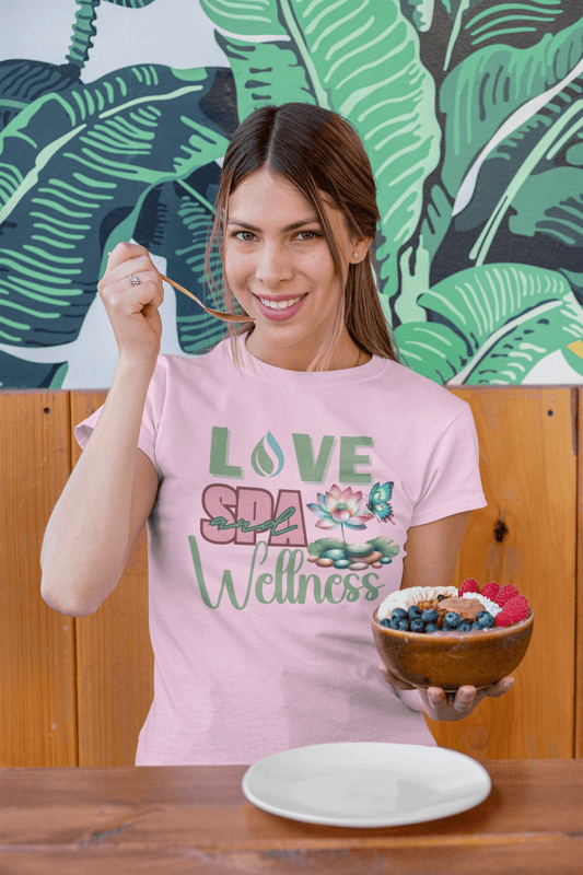 Love Spa Wellness Tee - FitLife - WellnessOasis