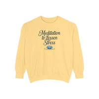 Meditation to Lessen Stress Sweatshirt - FitLife - WellnessOasis