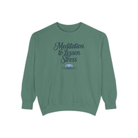 Meditation to Lessen Stress Sweatshirt - FitLife - WellnessOasis