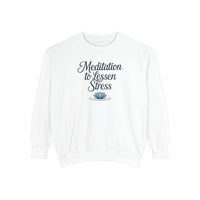 Meditation to Lessen Stress Sweatshirt - FitLife - WellnessOasis