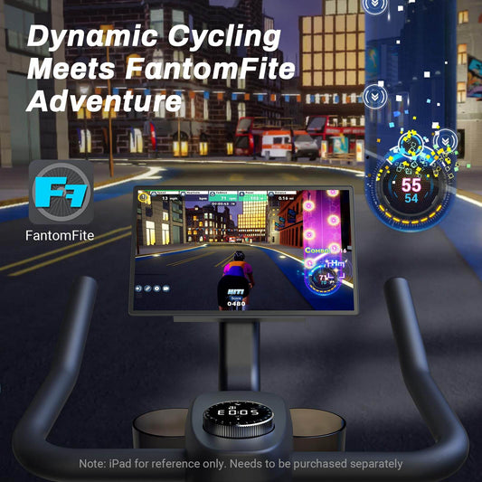 MERACH Exercise Bike, Brake Pad Stationary Bike with Exclusive App, Low Noise Indoor Cycling Bike with 300lbs Weight Capacity, Tablet Mount and Fitness Courses for Weight Loss - FitLife - WellnessOasis
