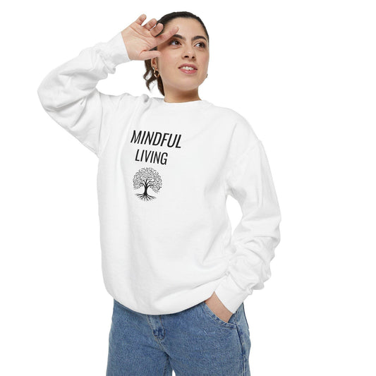 Mindful Living Sweatshirt – Cozy Wellness & Self - Care Pullover - FitLife - WellnessOasis