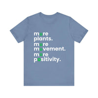 More Plants More Movement T-Shirt – Wellness & Positive Vibes Tee - FitLife - WellnessOasis