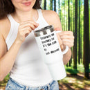 Motivational Insulated Travel Mug - 40oz Embrace the Journey - FitLife - WellnessOasis