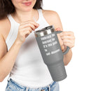 Motivational Insulated Travel Mug - 40oz Embrace the Journey - FitLife - WellnessOasis
