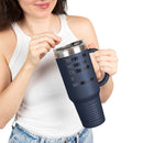 Motivational Insulated Travel Mug - 40oz Embrace the Journey - FitLife - WellnessOasis