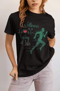 Motivational T-Shirt, Fitness Tee, Wellness Apparel, Gym Shirt - FitLife - WellnessOasis