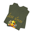 Motivational Zesty Tee - Less Stress More Zest! - FitLife - WellnessOasis