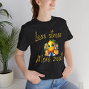 Motivational Zesty Tee - Less Stress More Zest! - FitLife - WellnessOasis