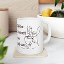 Mug Caffeine Kindness and Self - care - FitLife - WellnessOasis