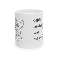 Mug Caffeine Kindness and Self - care - FitLife - WellnessOasis