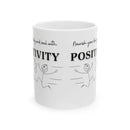 Mug - Positive Quote with Happy Drawing Elements - FitLife - WellnessOasis