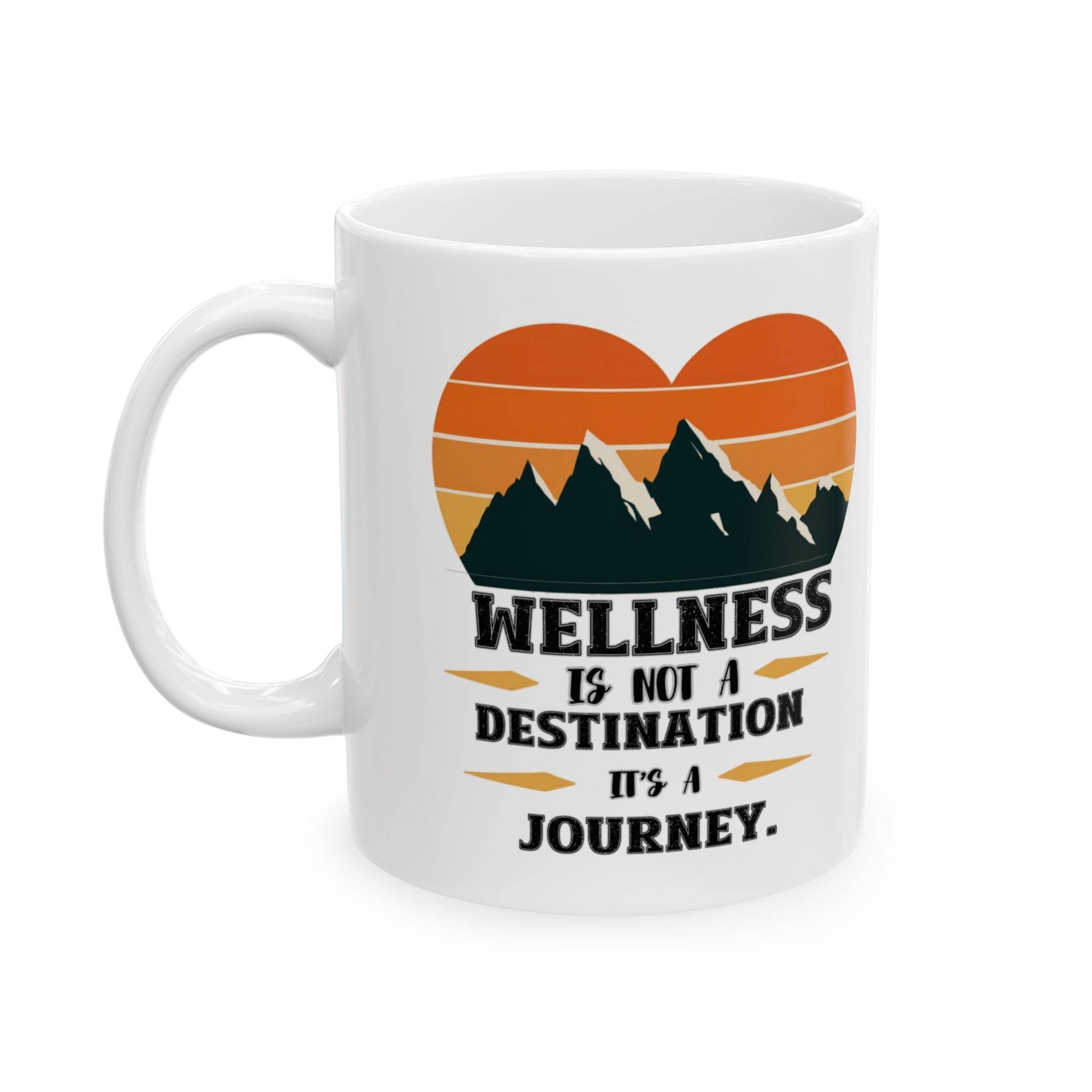 Mug - Wellness Journey Quote - FitLife - WellnessOasis