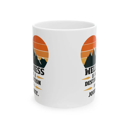 Mug - Wellness Journey Quote - FitLife - WellnessOasis