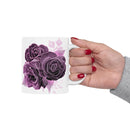 Mug with Purple Rose Design & Dream Big Sip Often - FitLife - WellnessOasis