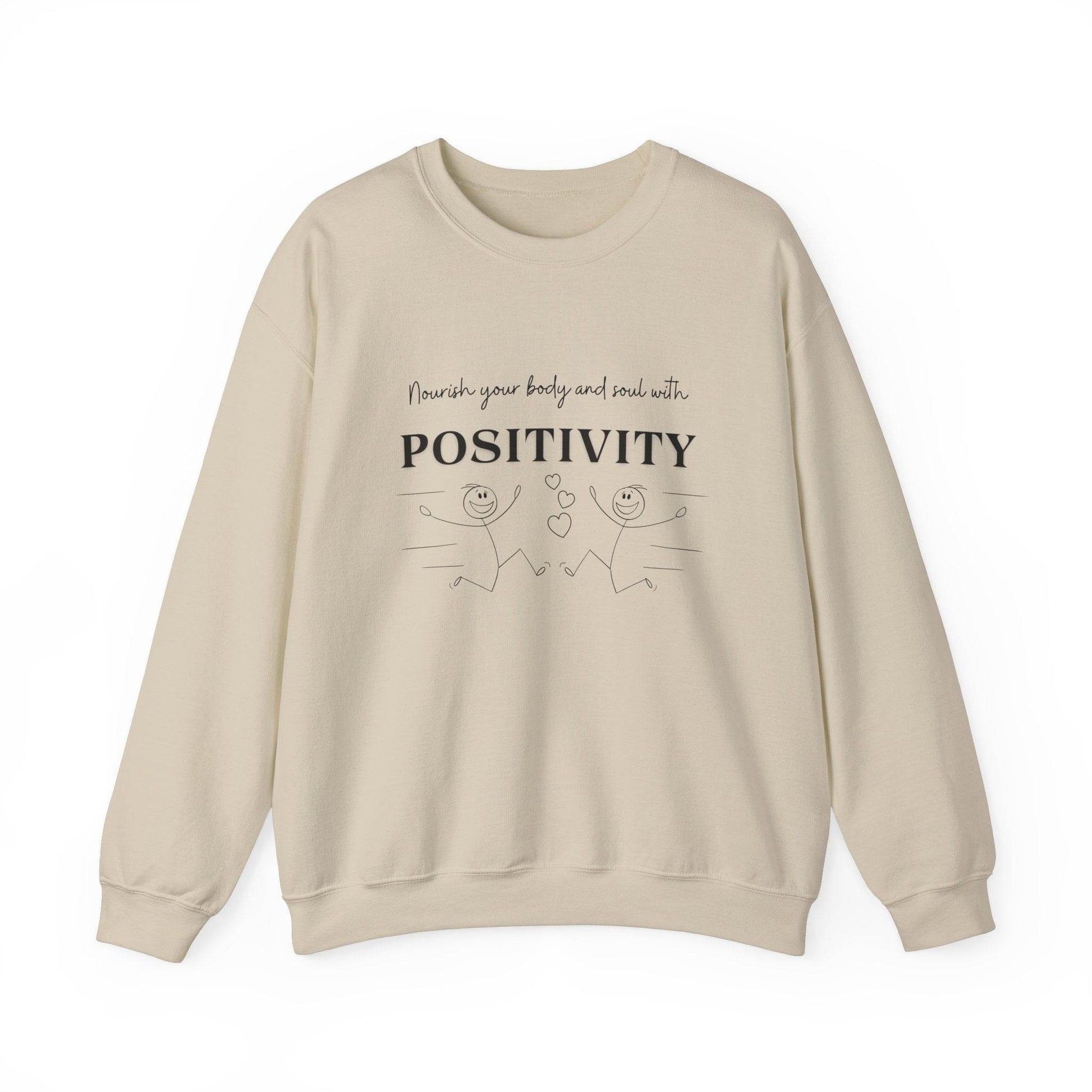 Nourish Positivity Sweatshirt - FitLife - WellnessOasis