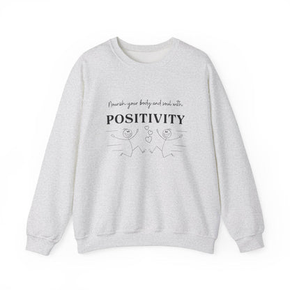 Nourish Positivity Sweatshirt - FitLife - WellnessOasis