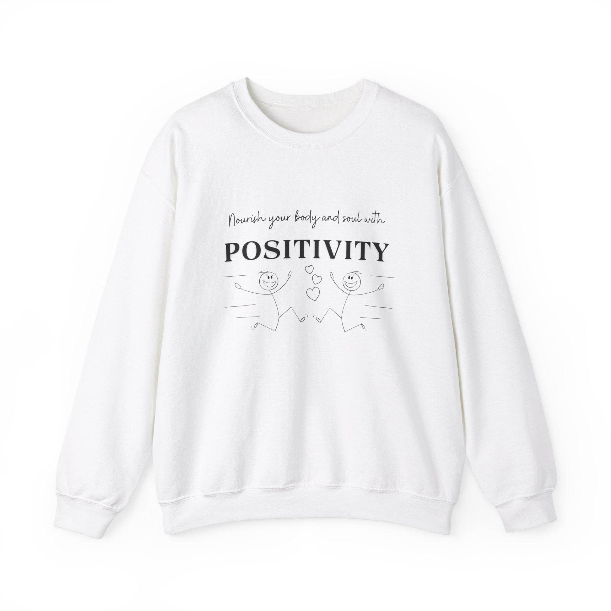 Nourish Positivity Sweatshirt - FitLife - WellnessOasis
