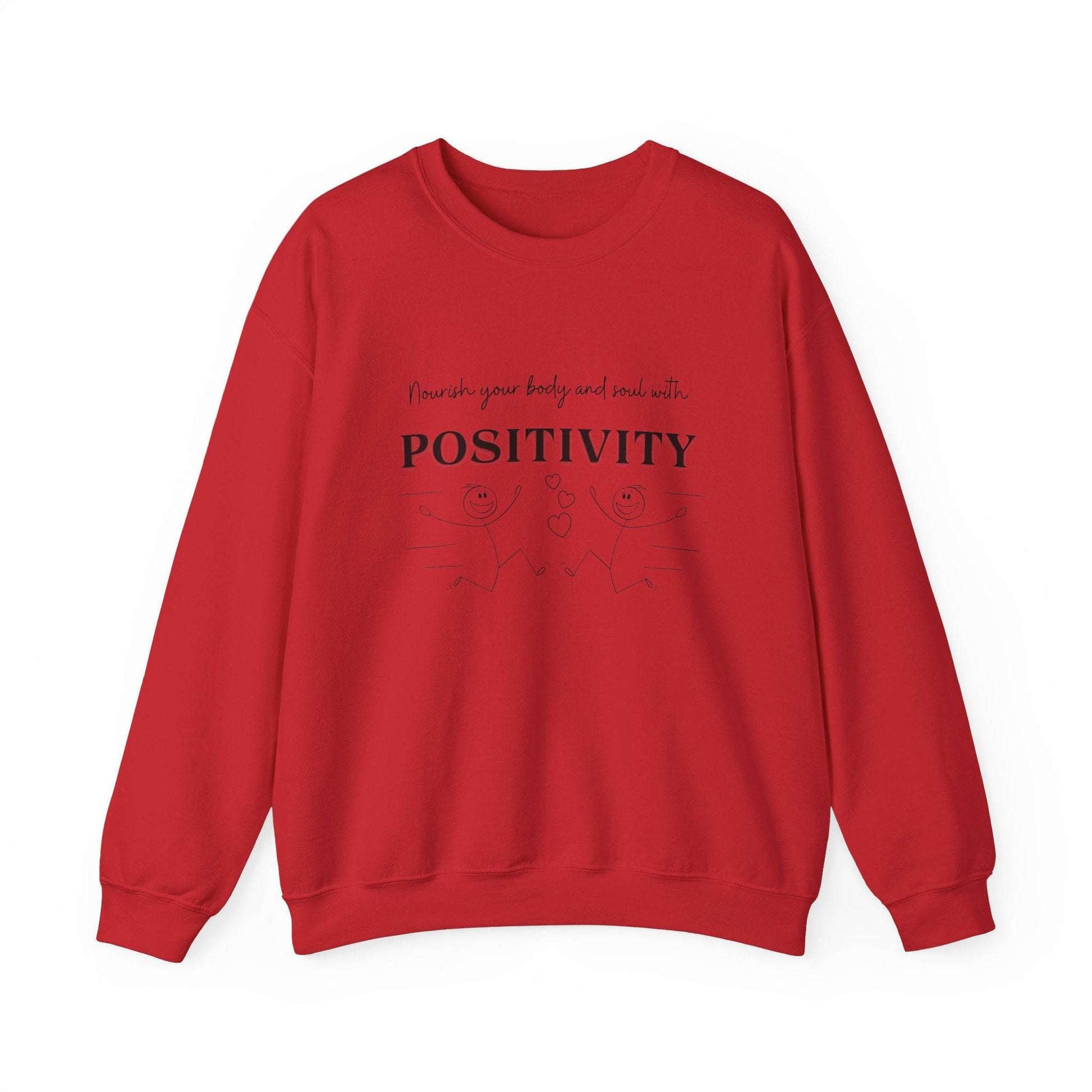 Nourish Positivity Sweatshirt - FitLife - WellnessOasis