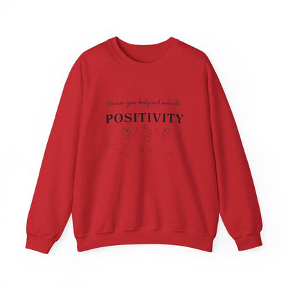 Nourish Positivity Sweatshirt - FitLife - WellnessOasis