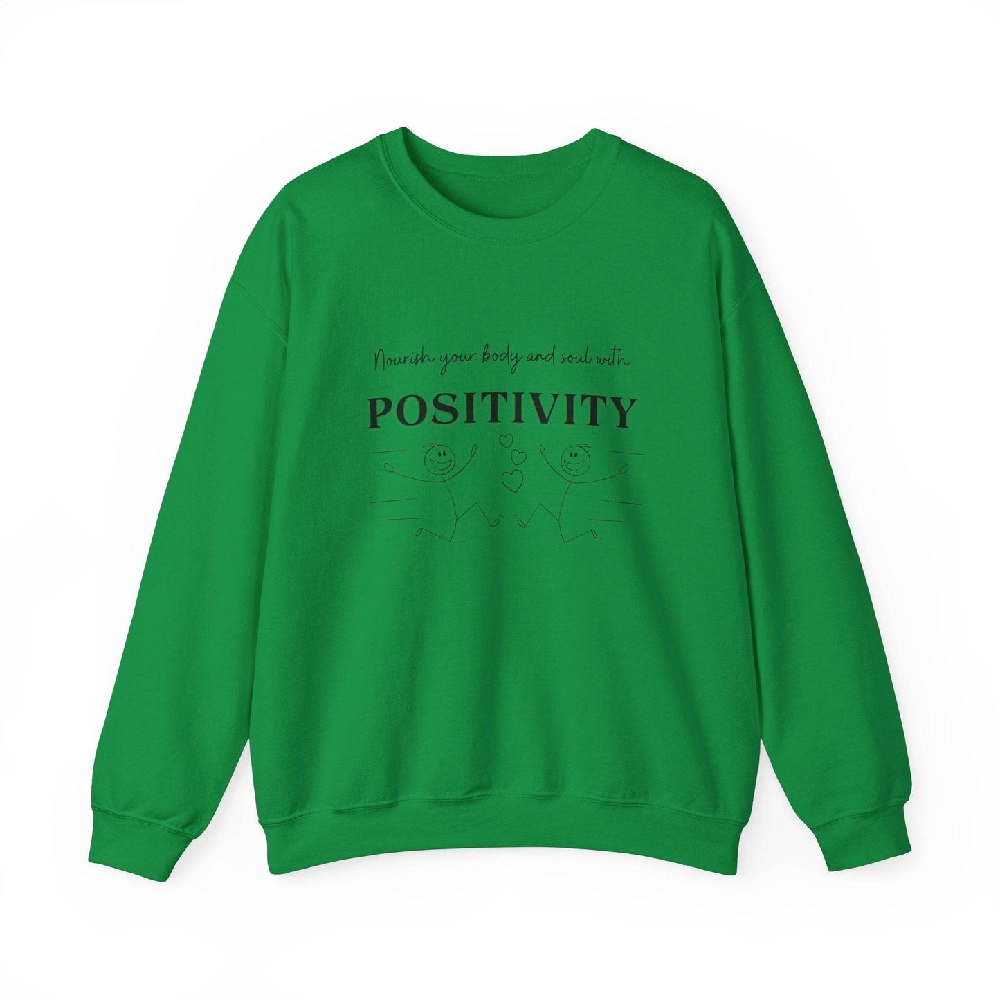 Nourish Positivity Sweatshirt - FitLife - WellnessOasis
