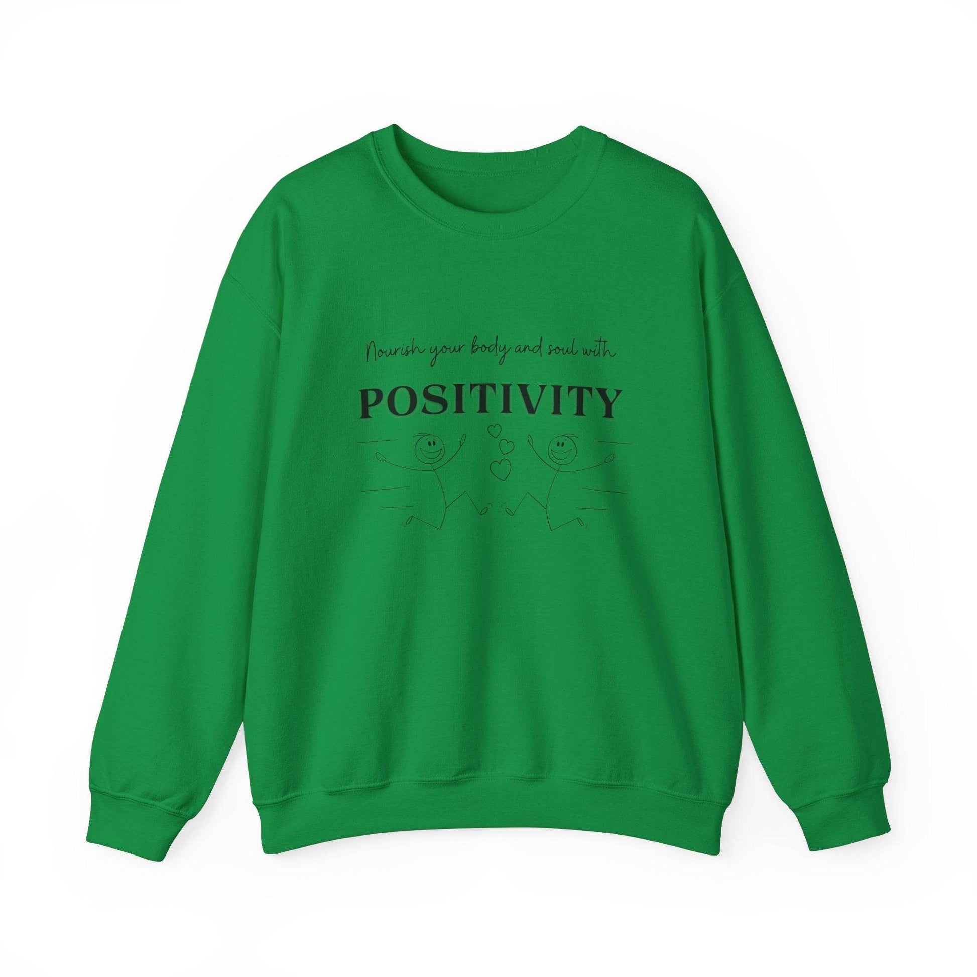 Nourish Positivity Sweatshirt - FitLife - WellnessOasis