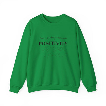 Nourish Positivity Sweatshirt - FitLife - WellnessOasis