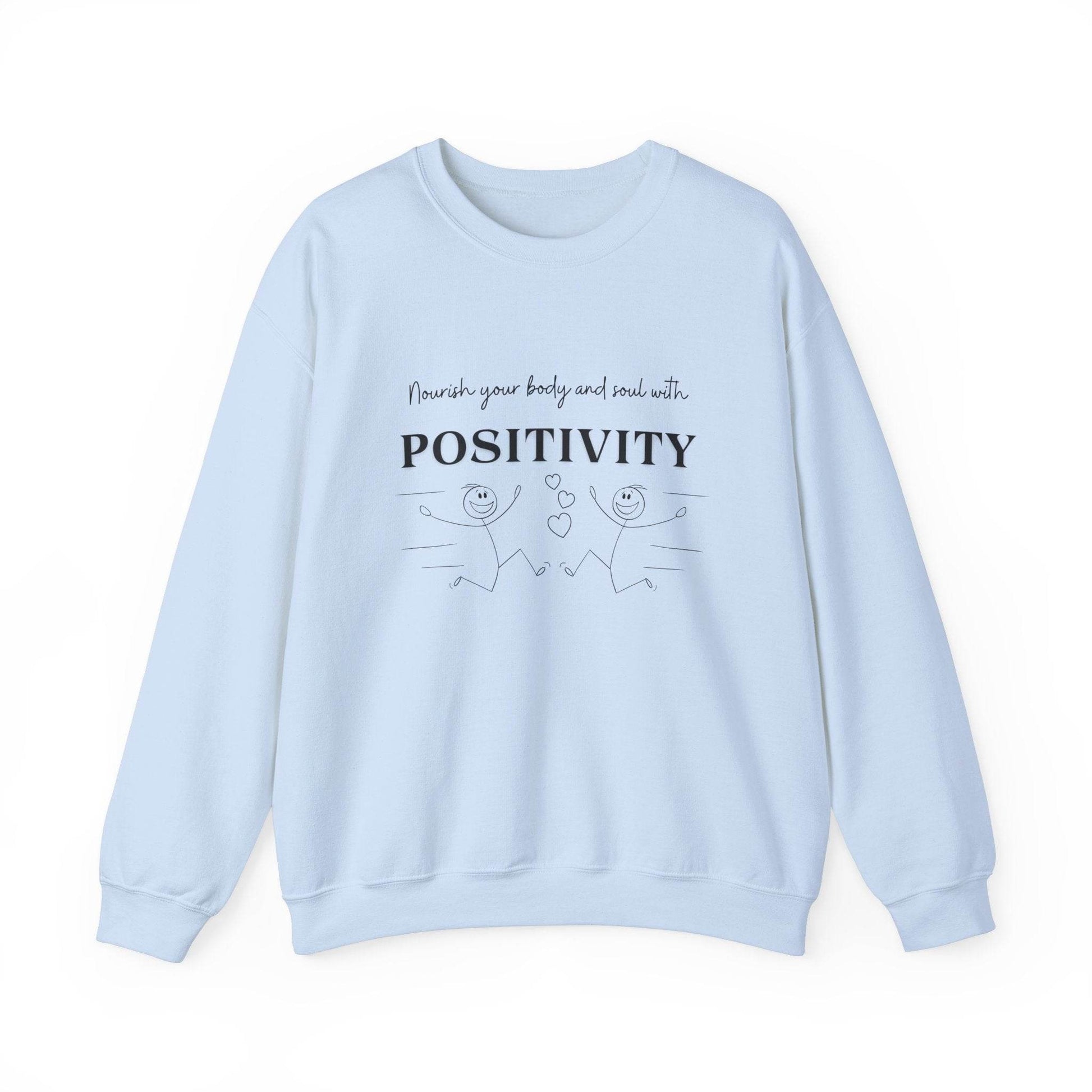 Nourish Positivity Sweatshirt - FitLife - WellnessOasis