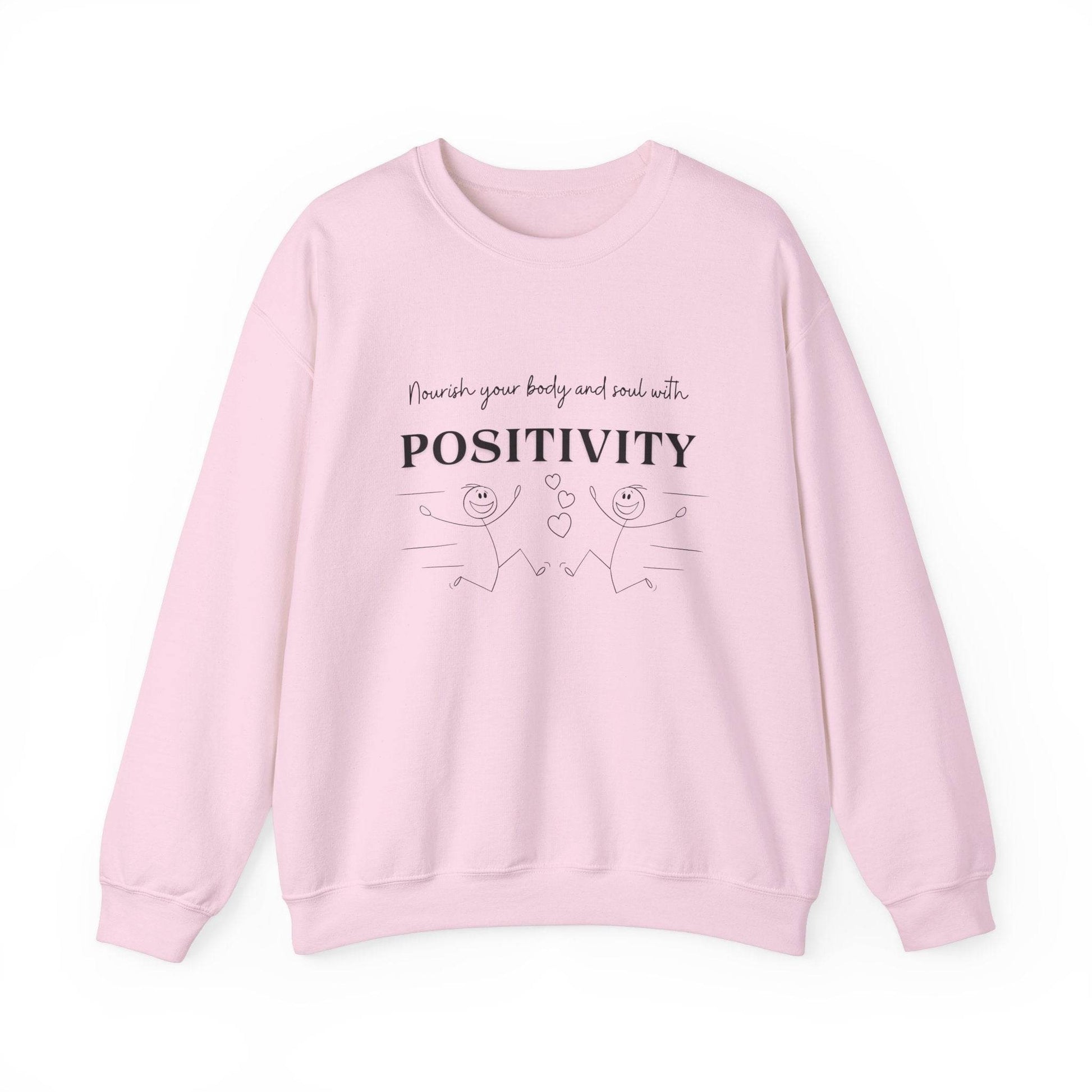 Nourish Positivity Sweatshirt - FitLife - WellnessOasis