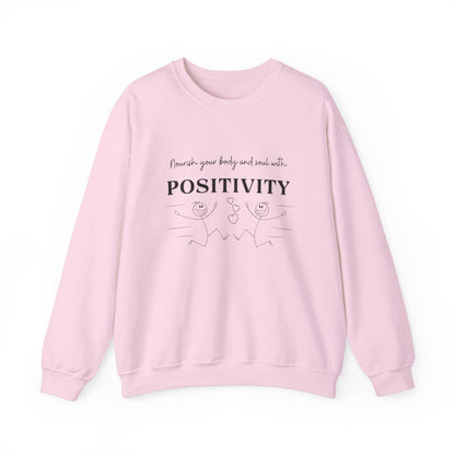 Nourish Positivity Sweatshirt - FitLife - WellnessOasis