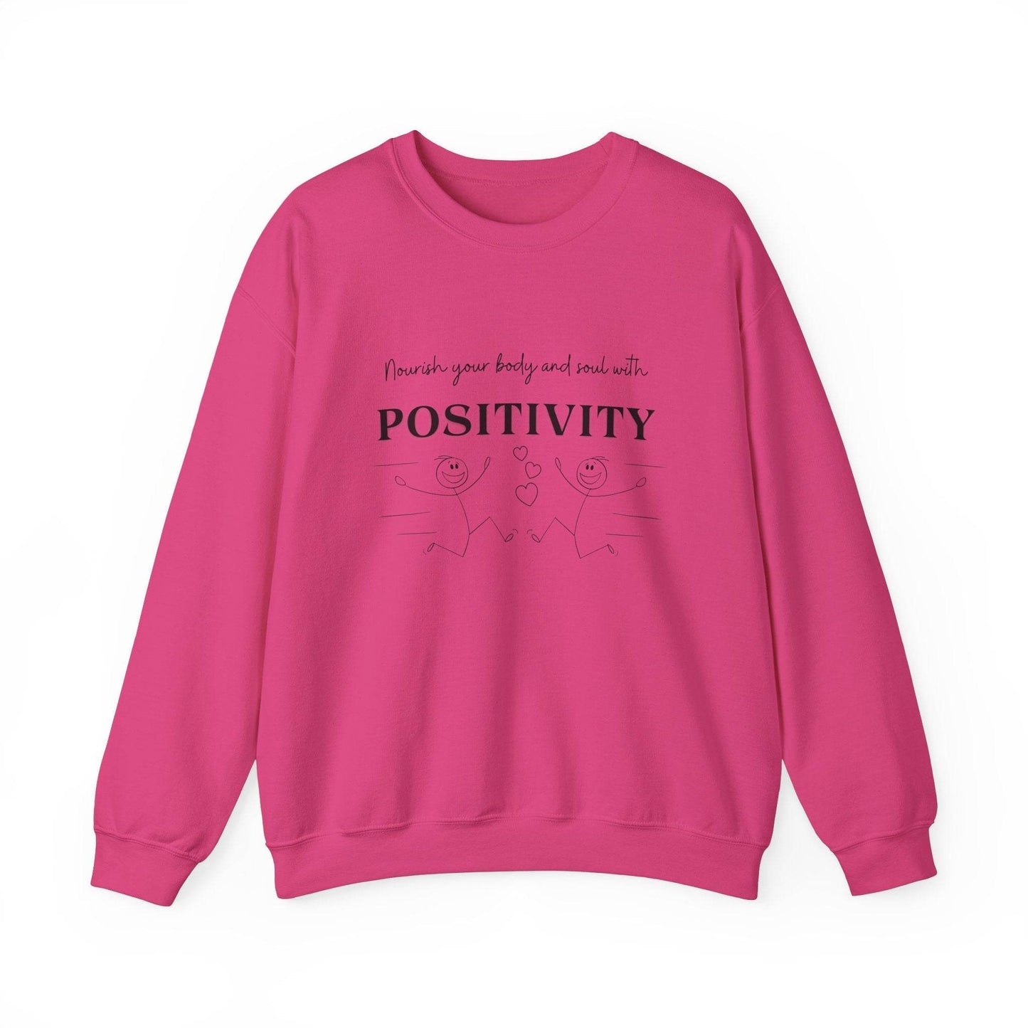 Nourish Positivity Sweatshirt - FitLife - WellnessOasis