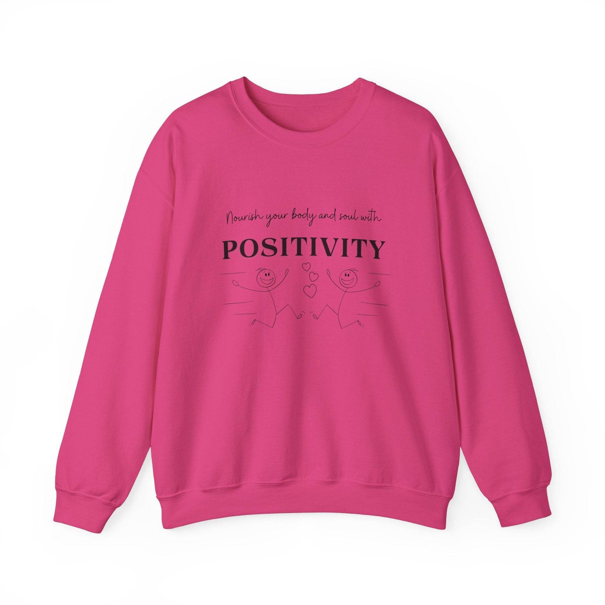 Nourish Positivity Sweatshirt - FitLife - WellnessOasis