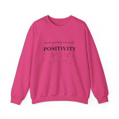 Nourish Positivity Sweatshirt - FitLife - WellnessOasis