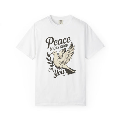 Peace Looks Good on You T-Shirt – Positive Vibes Tee - FitLife - WellnessOasis