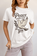 Peace Looks Good on You T-Shirt – Positive Vibes Tee - FitLife - WellnessOasis
