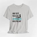 Rest, Yoga, Hydrate, Repeat T-Shirt - FitLife - WellnessOasis