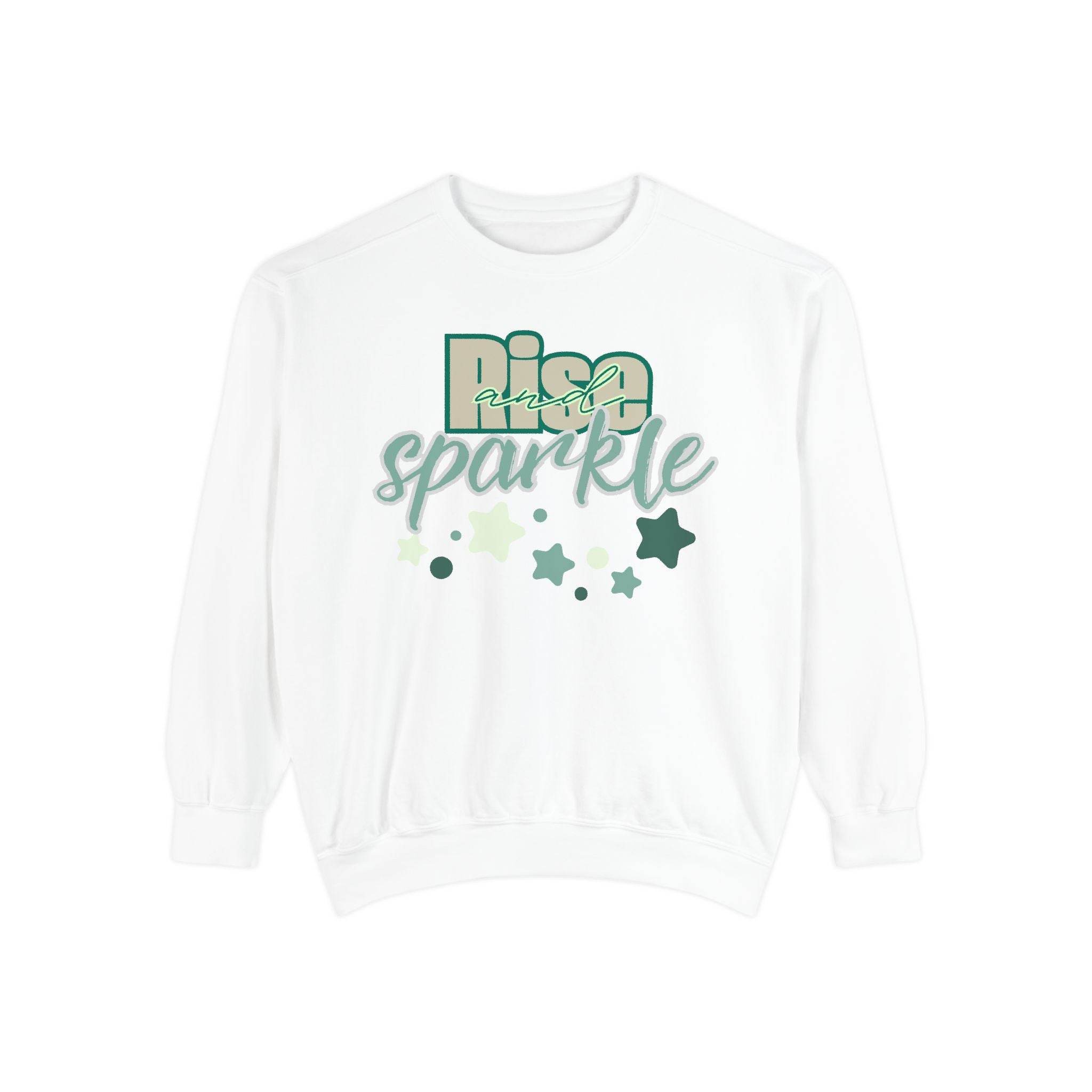 Rise and Sparkle Sweatshirt - FitLife - WellnessOasis