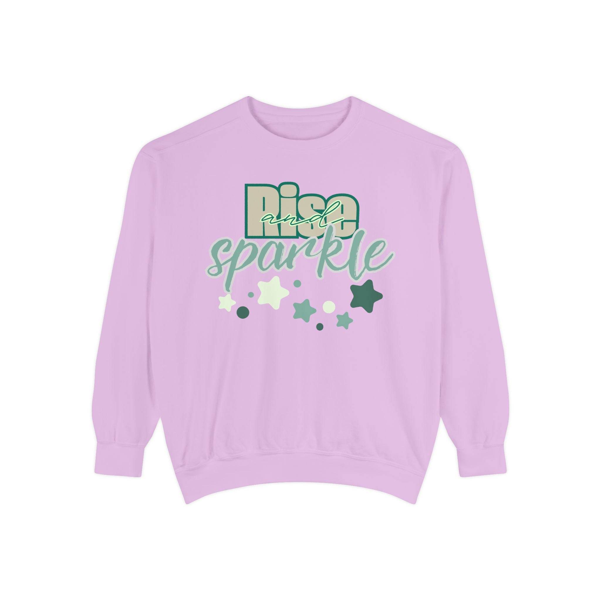 Rise and Sparkle Sweatshirt - FitLife - WellnessOasis