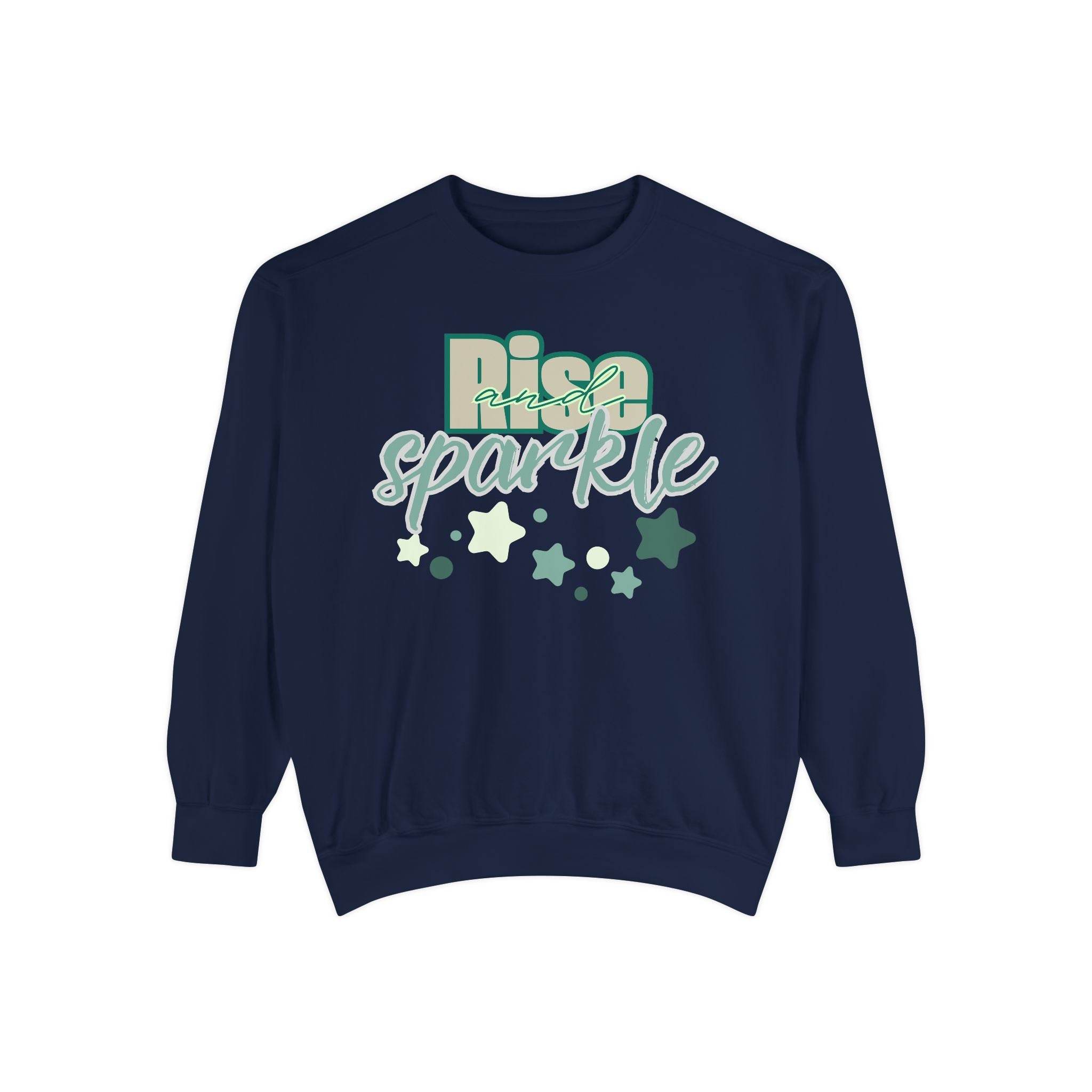 Rise and Sparkle Sweatshirt - FitLife - WellnessOasis