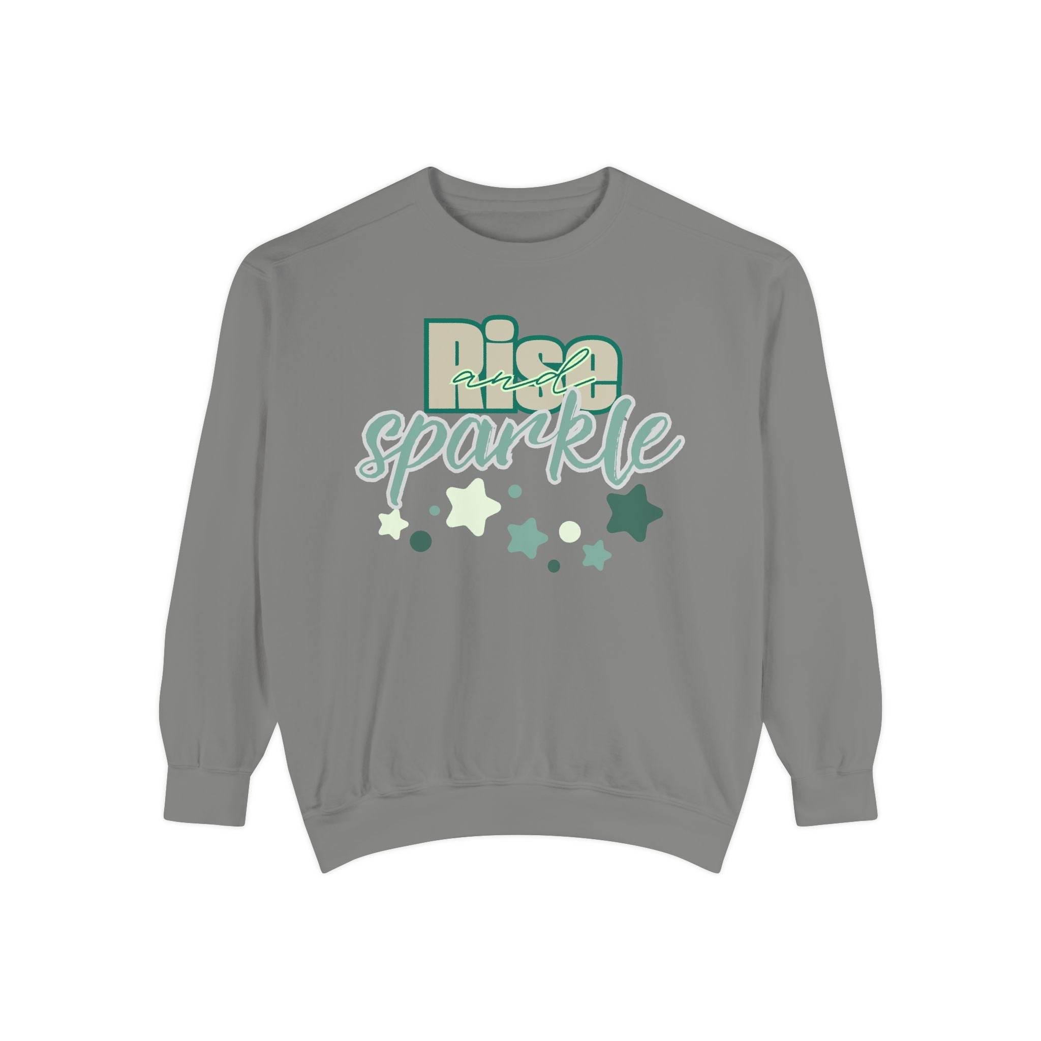 Rise and Sparkle Sweatshirt - FitLife - WellnessOasis