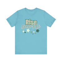 Rise and Sparkle T-shirt - FitLife - WellnessOasis