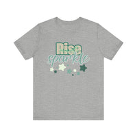 Rise and Sparkle T-shirt - FitLife - WellnessOasis