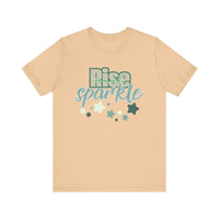Rise and Sparkle T-shirt - FitLife - WellnessOasis